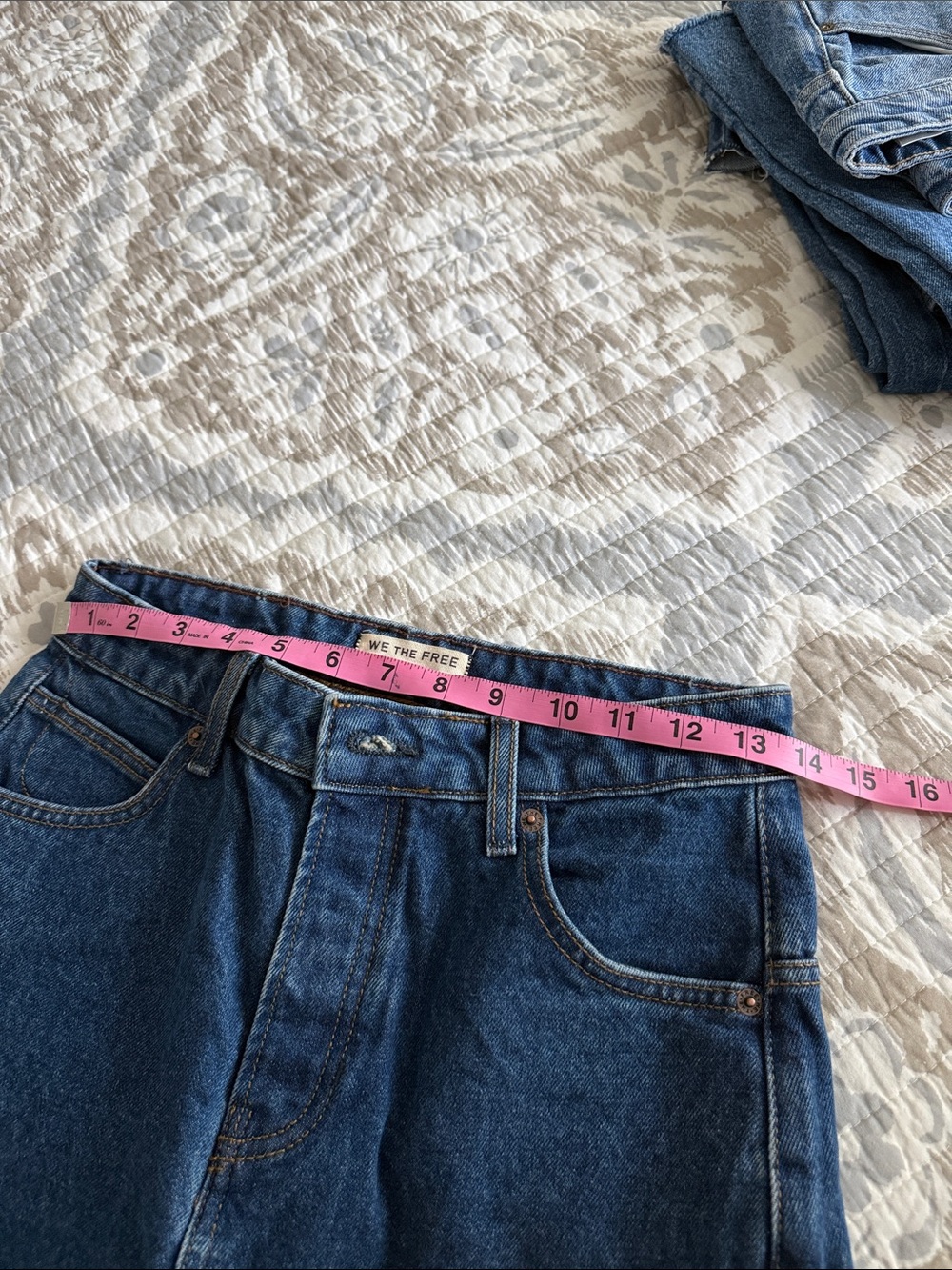 We The Free High-Rise Jeans in Dark Blue Denim